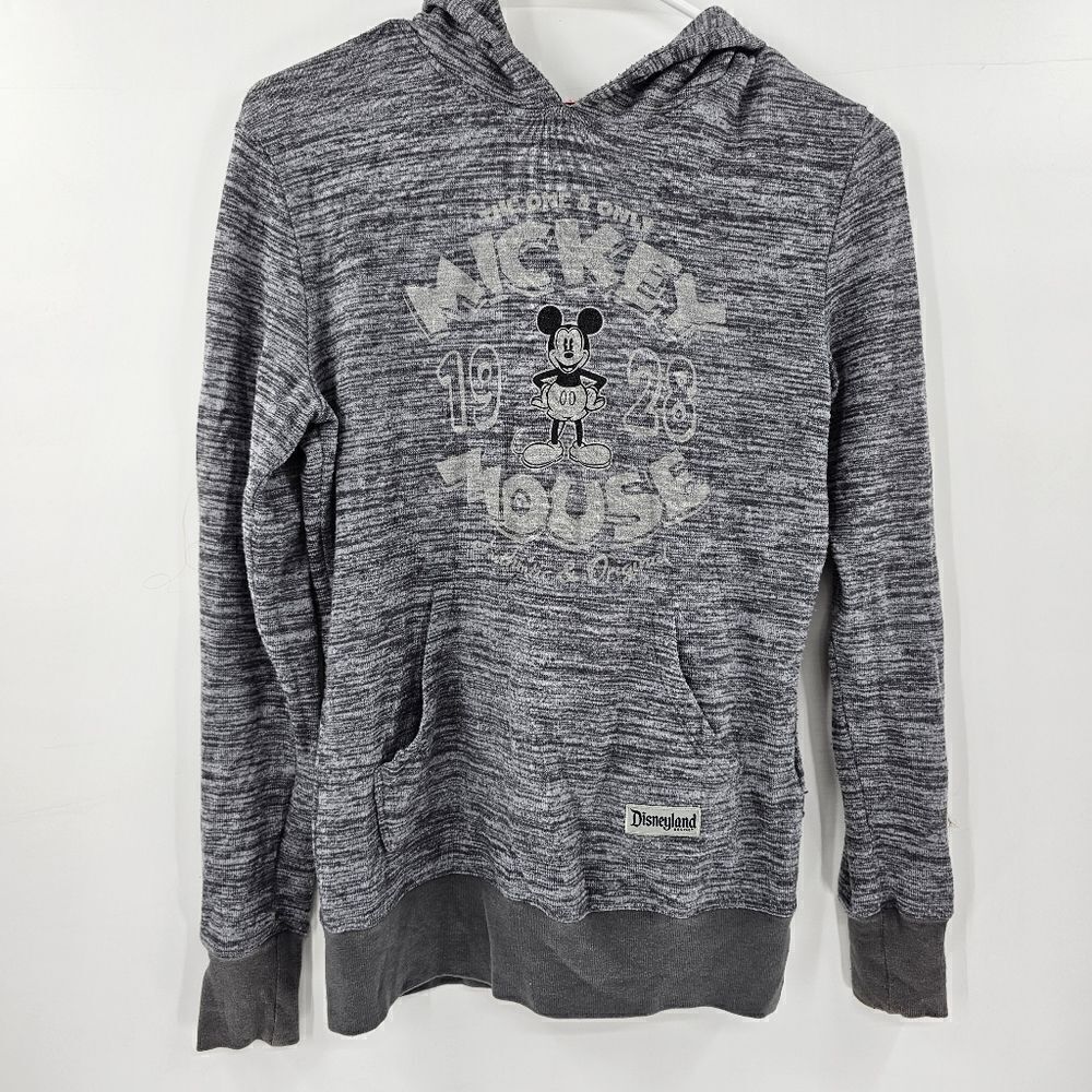 Disney parks xs sweatshirt hoodie gray disneyland heathered mickey mouse
